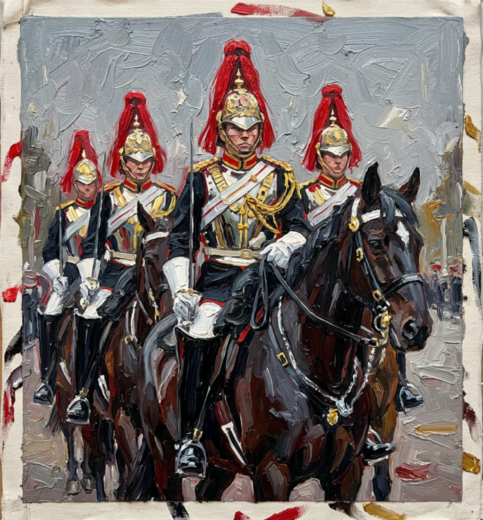 Trooping the Color House Calvary in Uniform