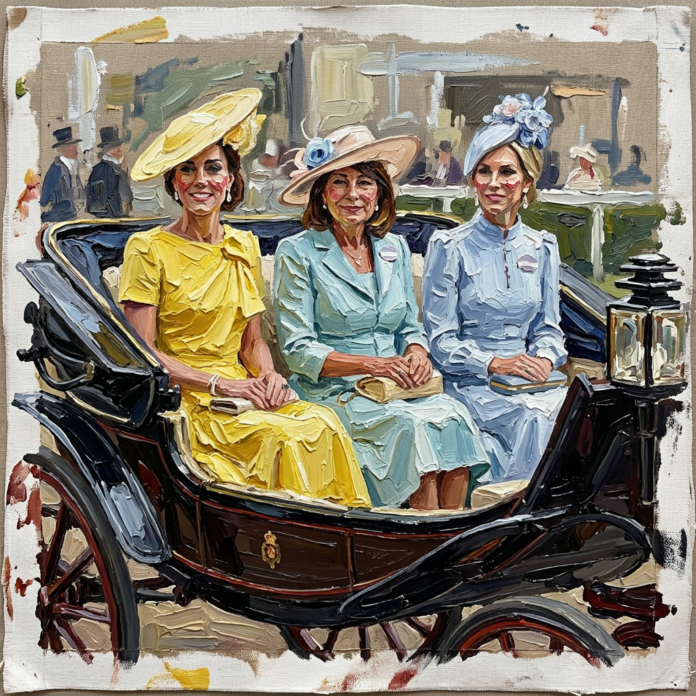 Princess-catherine-carol-middleton-harriet-spierling-in-carriage-at-royal-ascot.