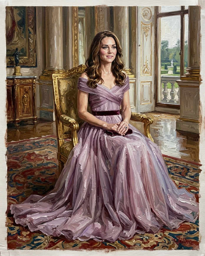 Royal Portrait Lilac dress