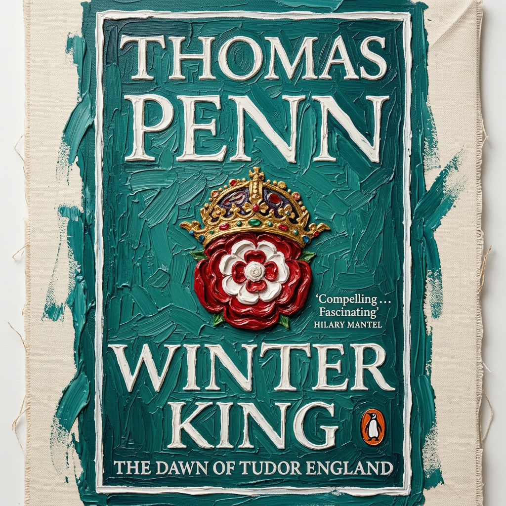 Painted portrait cover of Winter King by Thomas Penn