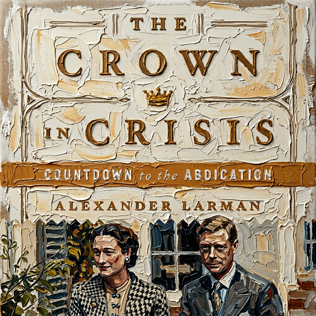 Painted portrait cover of The Crown in Crisis by Alexander Larman