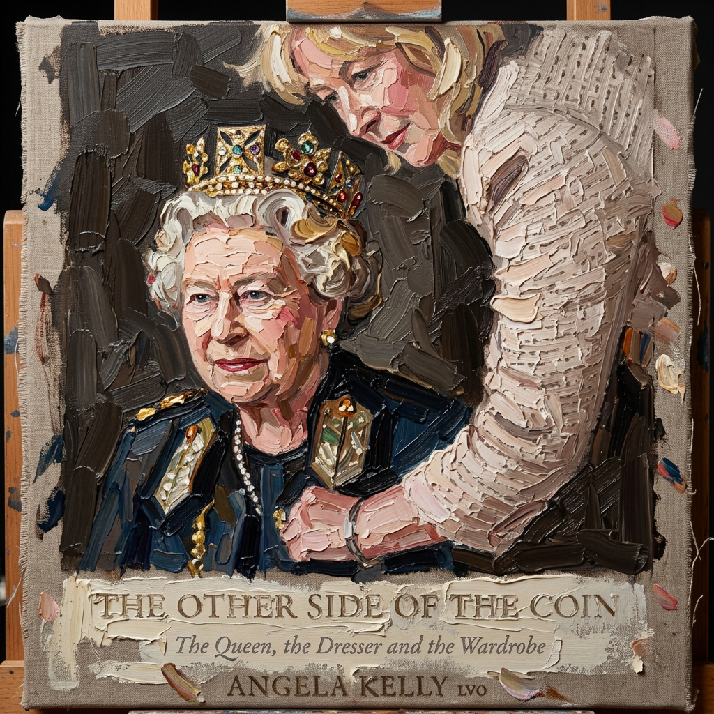 Painted portrait cover of The Other Side of the Coin by Angela Kelly