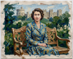 The Day the Royal Family Changed Its Name and Hoped Nobody Would Notice young queen elizabeth in front of windsor castle